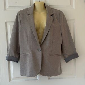 NICOLE MILLER Original Blazer Light Gray Jacket Size XL